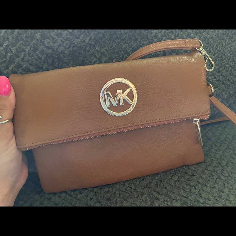 Michael Kors brown cross body bag